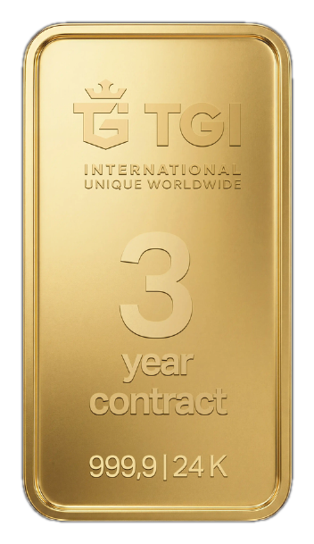 TGI Goldbarren 3 Jahre